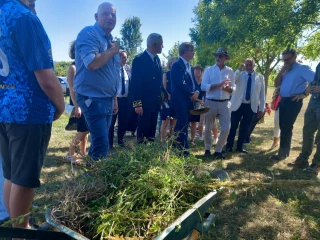 Marc Fesneau en visite à la MFR de Gron, dans l'Yonne
